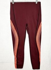 Spanx  Women's Sze M (28z25) Cropped Wine/Orange Contour 7/8 Leggings NWOT