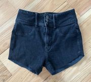 American Eagle  360 Super Stretch Super Hi-Rise Jegging Black Shorts Size 4 Reg