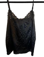 VANITY FAIR CHEMISE TANK
TOP BLACK LACE FRONT size in pictures