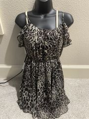 Leopard Print Fit & Flare Sundress