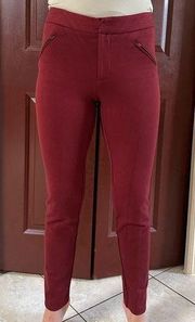 burgundy pants