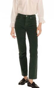 J. Crew Vintage Slim Straight Corduroy Pants Pine Green Size 27