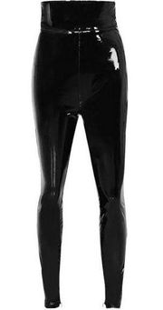 House of CB Harmony Black Patent Ultra High Waist pants