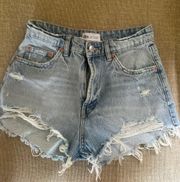 High Waisted Jean Shorts