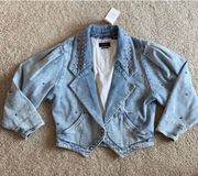 light blue denim jacket. Xs