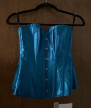 blue corset