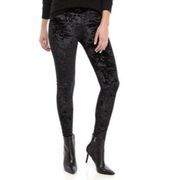 Michael Kors Black Velvet Pull On Leggings XS