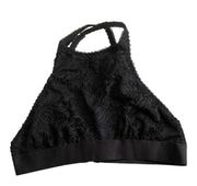 LF Youmila Black Lace High Neck Cutout Bralette Women's Size Medium/Large ML NWT