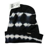 Steve Madden Tie-Dyed Beanie Black Color Tie Dye One Size New With Tag