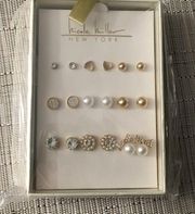 Nicole Miller 9 Pair Box of Earrings - BNIB