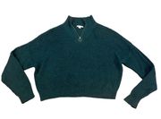 American Eagle Outfitters Knitted High Neck Sweater Green Large