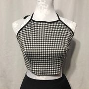 Gingham tank crop top by Brooklyn karma large L