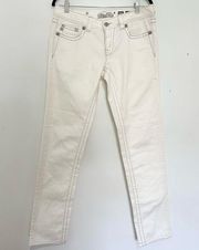 Miss Me white denim jeans size 30 casual western cowgirl boho