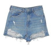 High Waisted Mom Jean Shorts | Size 8