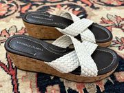 Donald Pliner Like New Braided Leather Sandals