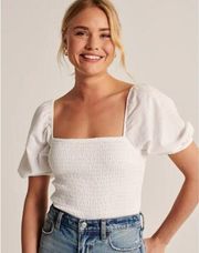 XS Abercrombie puff sleeve blouse