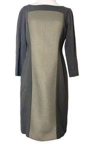 Lafayette 148 mesh panel illusion sheath dress  4