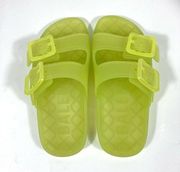 Mallorca Jelly Slide Sandals Neon Yellow Size 6 US 36 EU 656937W2DZ2