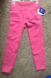 Pink Seamless High-Rise Leggings