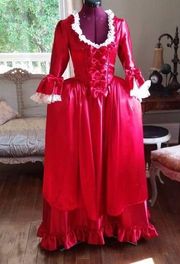 Bridgerton Queen Charlotte dress red