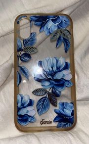 iPhone XR Blue Floral Case 