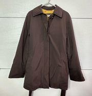 Loro Piana Rain and Wind Protection Brown Coat Jacket Trench Size 40