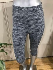 Lane Bryant High Waisted Gray Space Dye Cropped Leggings Women's Size XL C/D.