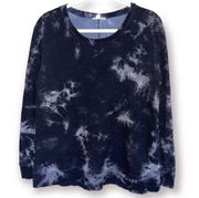 3/$30 Jane and Delancey | Black Tie Dye Crewneck Sweatshirt