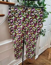 Terra & Sky Women Multicolor Cotton & Polyester Mid Rise Pull on Skinny Pant 2X