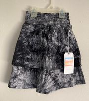 Two Tiered Skirt With Smocked Waist Size XS