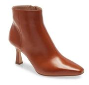 Louise Et Cie Lenci Bootie Birch Brown Leather Pointed Toe Ankle Boots Size 7.5