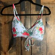 Made by MinkPink resort floral bikini top size XS!