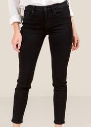 Francescas Basic Black Mid Rise Skinny Jeans