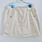 Fashion Bug Light Beige Tan Khaki Skort Skirt over Shorts ~ Plus Size 18W