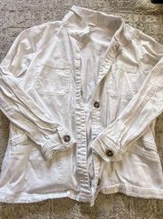 White denim jacket