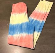 BP Womens Tie Dye leggings Multi‎ Color Size Xtra Small