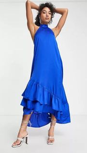 Royal Blue Halter Dress