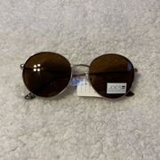 NWT Joe’s Jeans Gold Round Aviator Sunglasses