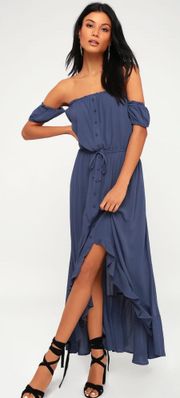 Lulu’s Natalia Off the Shoulder High Low Dress