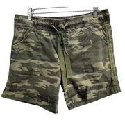 Sanctuary Shorts Womens M Green Camouflage Pull On Pockets Mid Rise Stretch