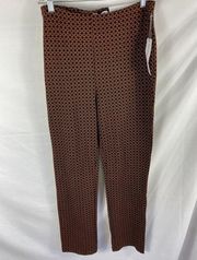 NWT Liz Claiborne Pull On Alexis Patterned Pant Size Medium