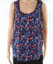 NWT Joe Fresh Floral Scoop Neck Tank Top Sz Small