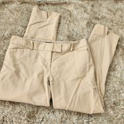 The Limited Regular Fit Cropped Ankle Length Dress Pants Khaki Size 6