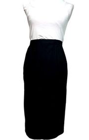 Eileen Fisher Black Straight Skirt