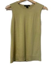 St. John Wool Blend green tank size XS