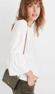 Tiered Button-Back Top