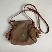 DOONEY AND BOURKE- Brown Leather Crossbody Shoulder Bag