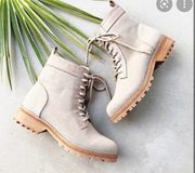 Abound Molli Combat Boot blush canvas size 9.5 NEW