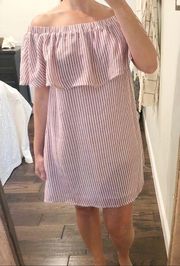 KORI america  striped cotton flirty summer dress