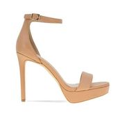 BCBG Nallah Tan Platform Sandals, Size 6M/ 36 New in Box Retail $99.00